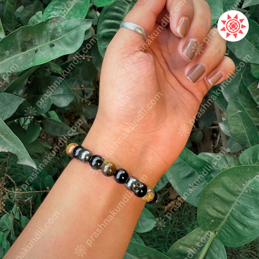 🛡️ Triple Protection Bracelet – Shield Against Negativity, Fear & Evil Eye - Prashna Kundli Astrology product and vedic astrology