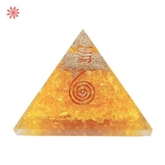 Yellow Citrine Pyramid - Prashna Kundli Astrology product and vedic astrology