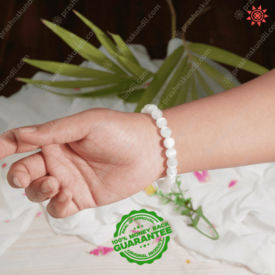 Howlite Bracelet – Calm Mind, Clear Vision, Peaceful Soul - Prashna Kundli Astrology product and vedic astrology