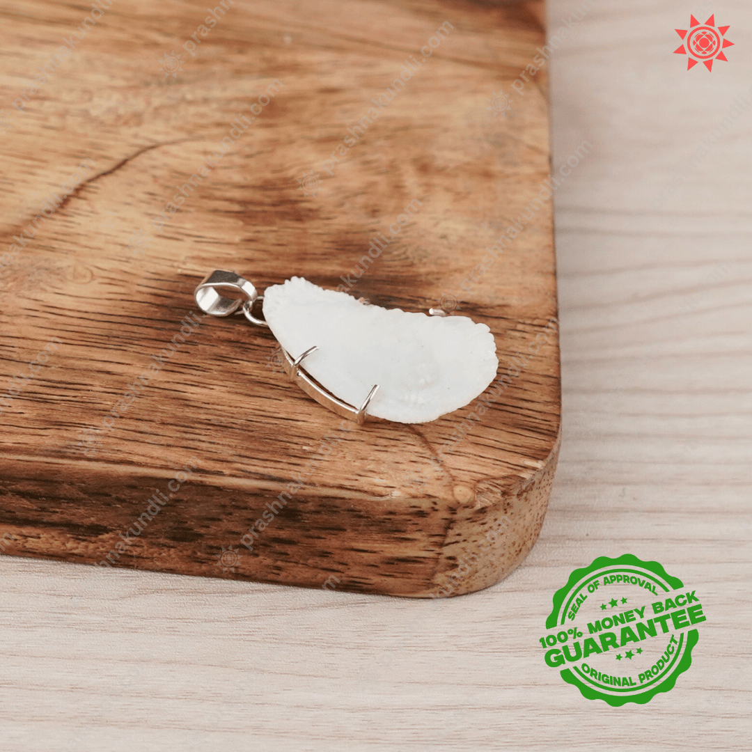 Shukramani Stone Locket - Elegant Gemstone Jewelry for Positive Energy - Prashna Kundli Astrology product and vedic astrology