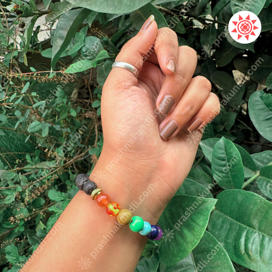 Lava 7 Chakra Bracelet – Energize, Align & Awaken - Prashna Kundli Astrology product and vedic astrology