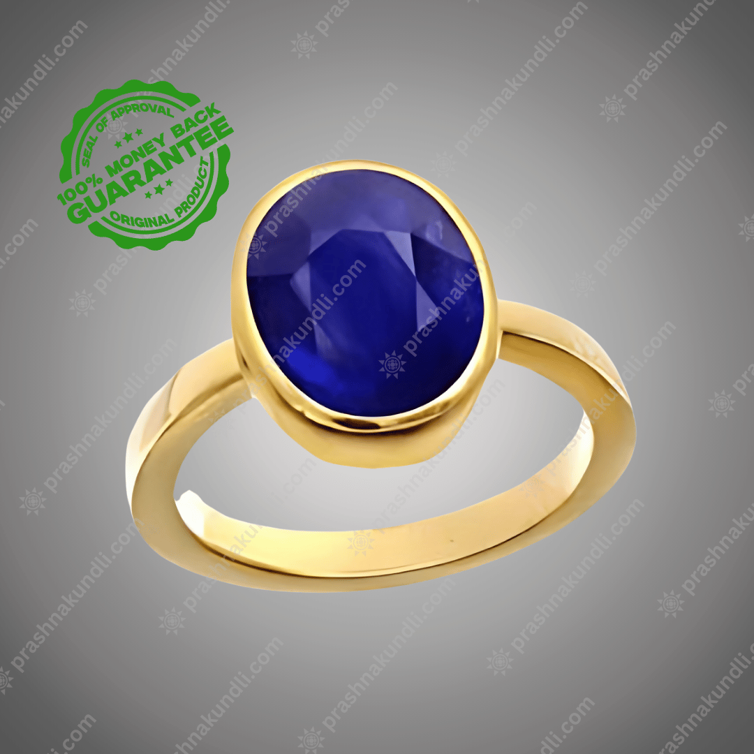 Blue Sapphire Gemstone - Prashna Kundli Astrology product and vedic astrology