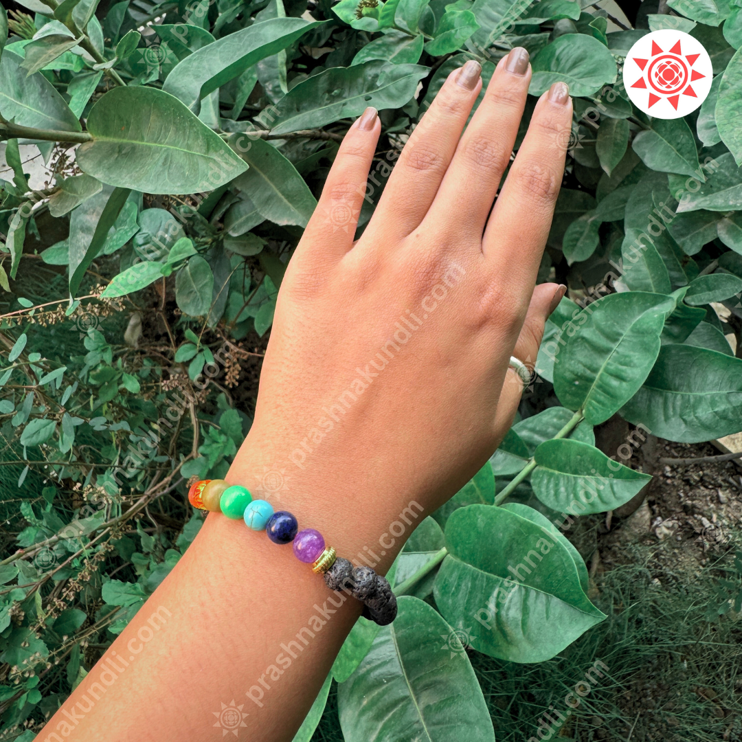 Lava 7 Chakra Bracelet – Energize, Align & Awaken - Prashna Kundli Astrology product and vedic astrology