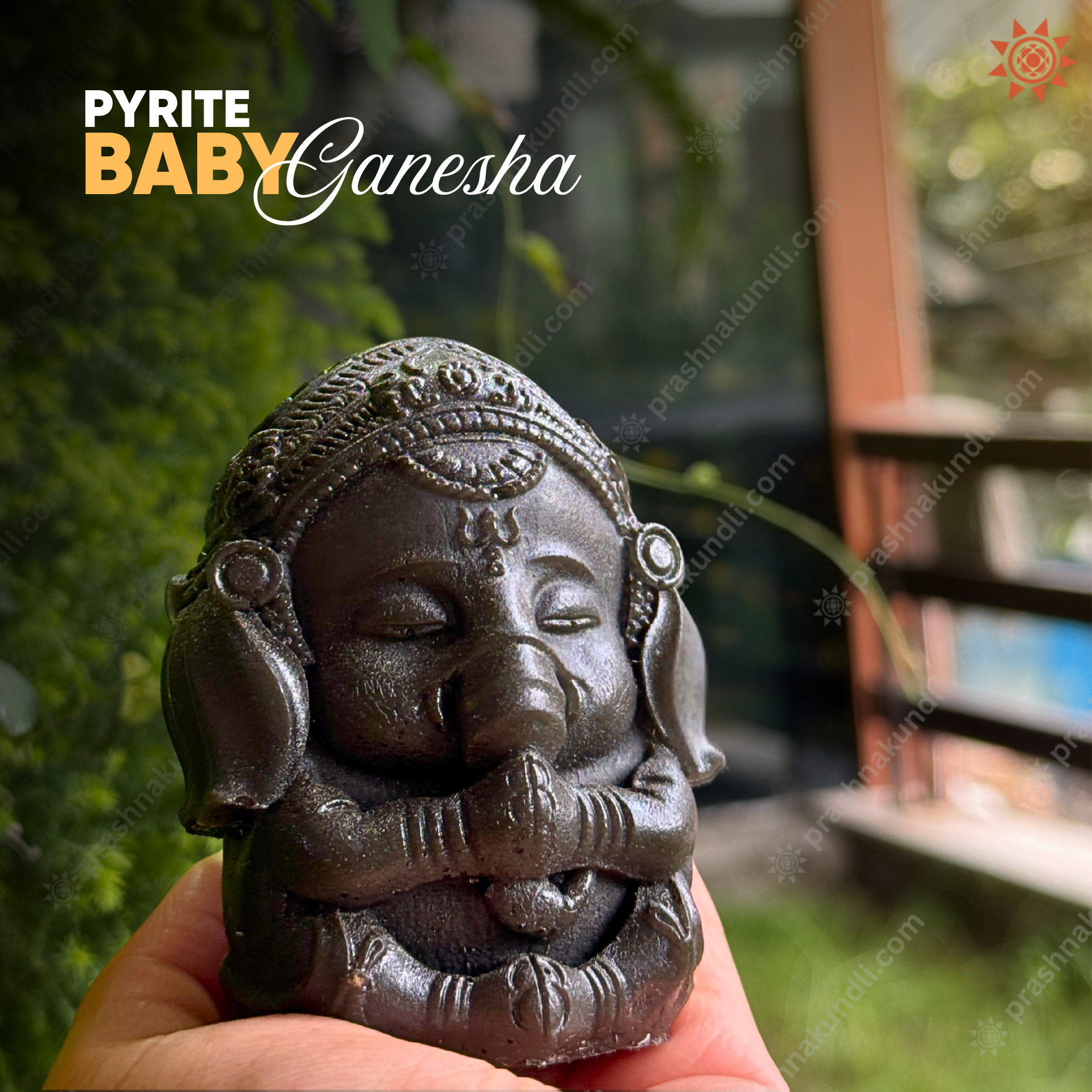 🌟 Baby Pyrite Ganesh Ji – Divine Idol for Ganesh Chaturthi, Diwali & Beyond 🌟
