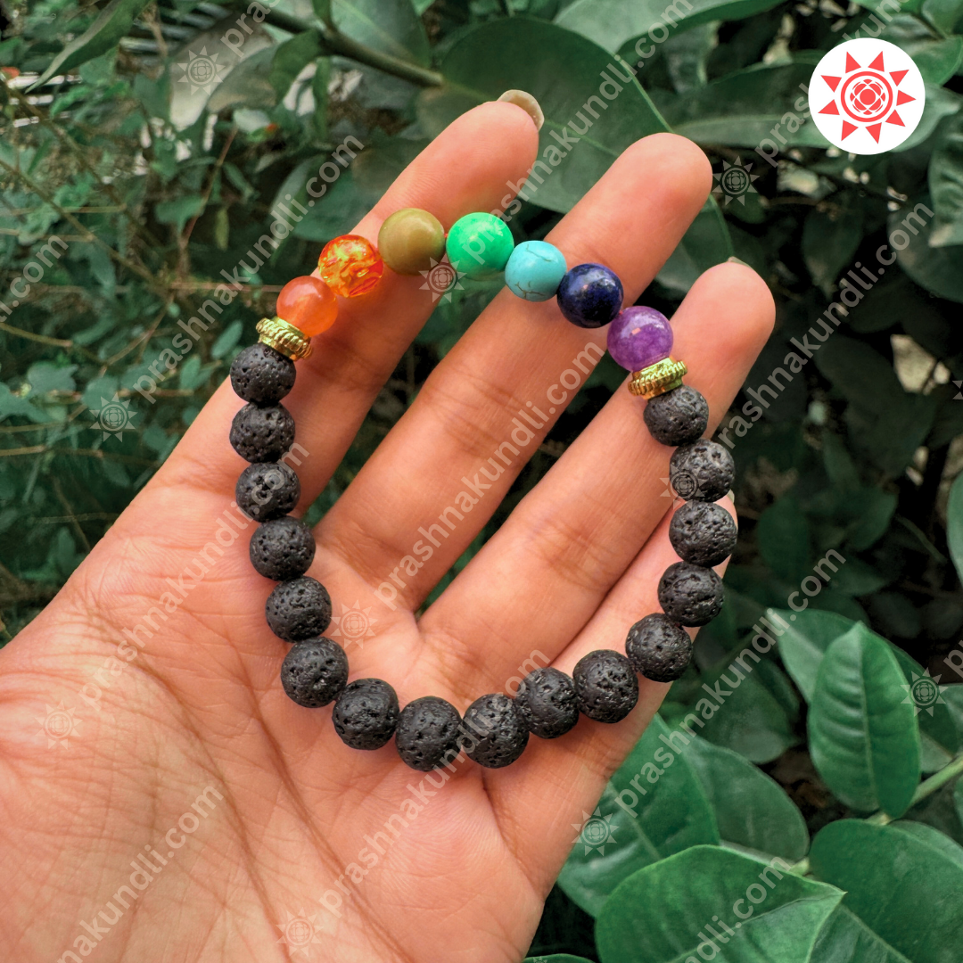 Lava 7 Chakra Bracelet – Energize, Align & Awaken - Prashna Kundli Astrology product and vedic astrology