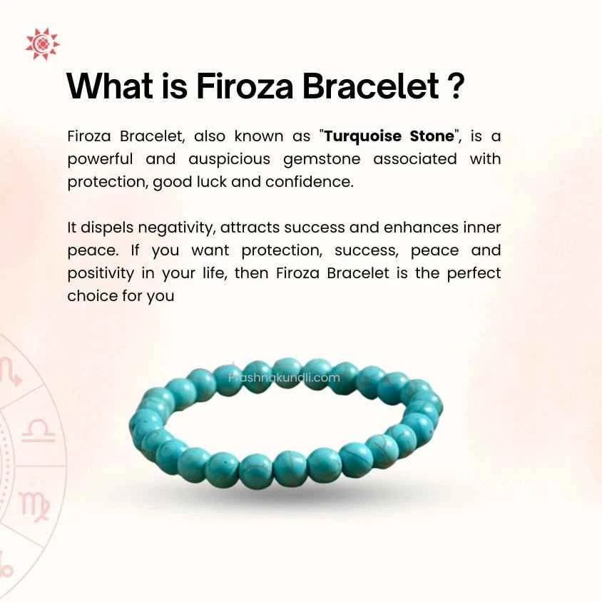 Firoza Bracelet - Prashna Kundli Astrology product and vedic astrology