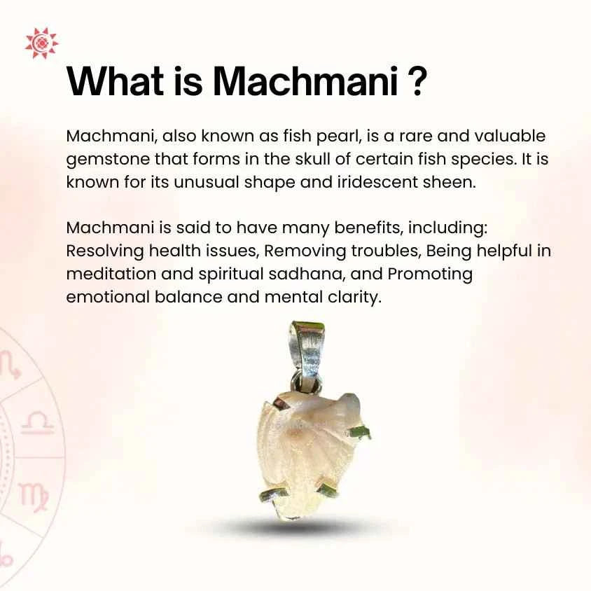 Machmani Stone Locket -  Prashna Kundli Astrology product and vedic astrology