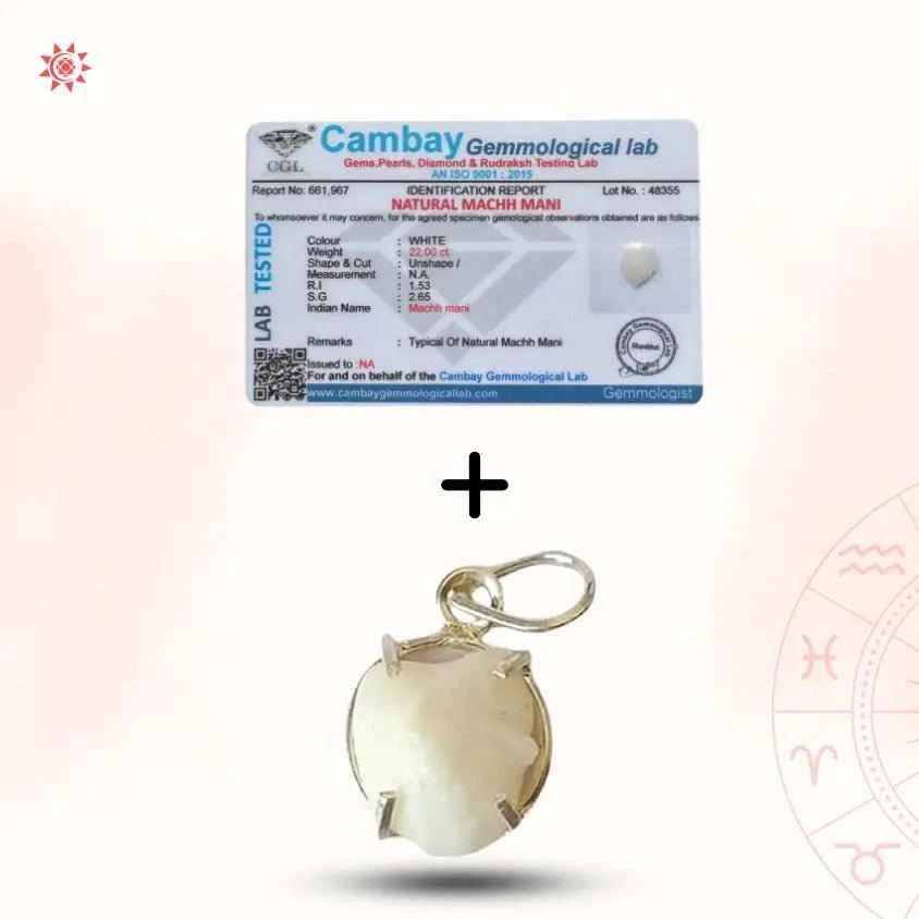 Machmani Stone Locket -  Prashna Kundli Astrology product and vedic astrology