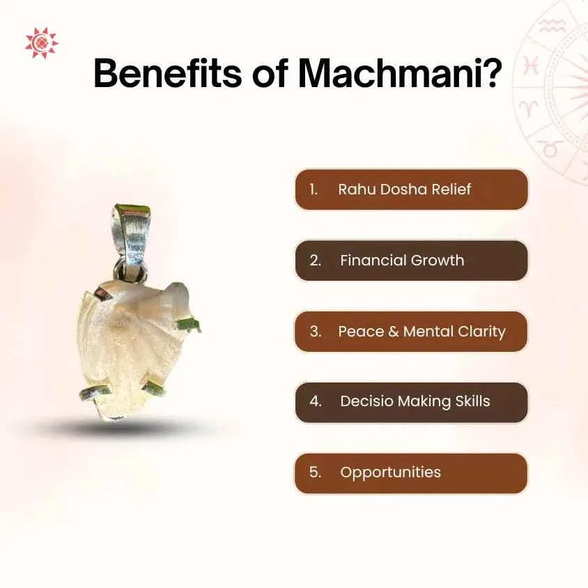Machmani Stone Locket -  Prashna Kundli Astrology product and vedic astrology