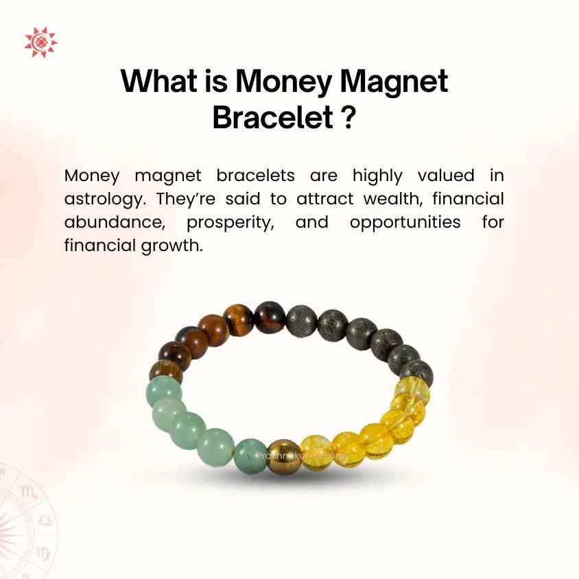 Money Magnet Bracelet for Attracting Wealth and Prosperity - Prashna Kundli Astrology product and vedic astrology