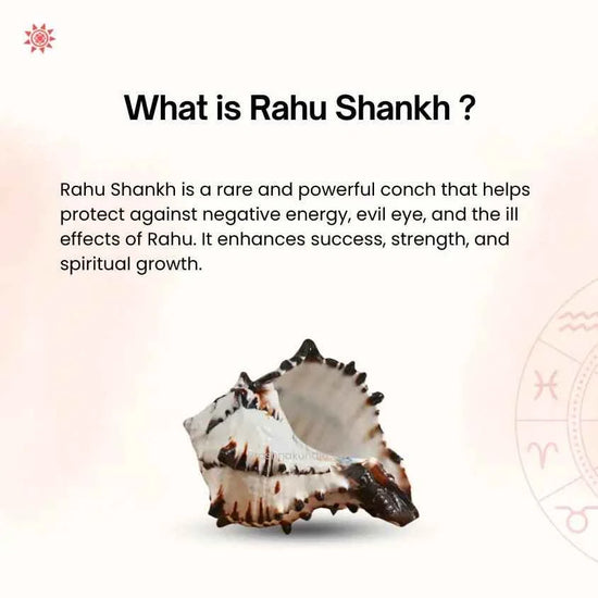 Rahu Shankh Pendant - Enhance Your Spiritual Energy and Protection - Prashna Kundli Astrology product and vedic astrology