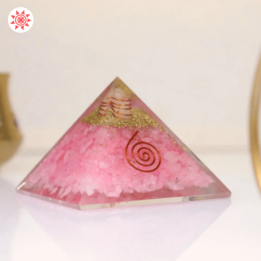 Rose Quartz Pyramid for Healing and Energy Meditation - Prashna Kundli Astrology product and vedic astrology