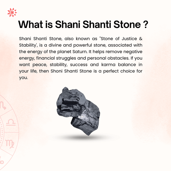 Shani Shanti Stone - Enhance Your Spiritual Journey with Genuine Healing Crystals - Prashna Kundli Astrology product and vedic astrology