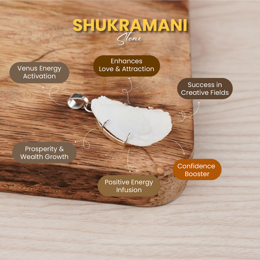 Shukramani stone pendant benefits -  By prashna kundli